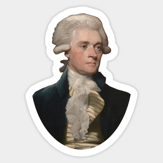 Thomas Jefferson Sticker by warishellstore